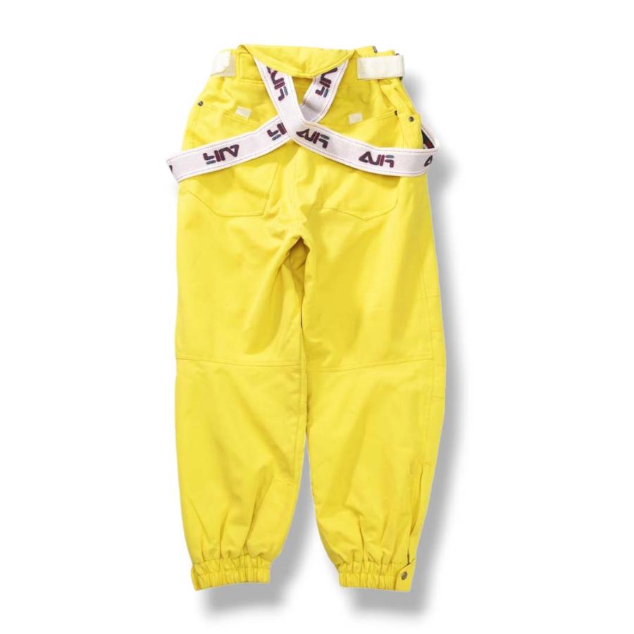 フィラ FILA スキー ウェア セットアップ 上下 ジャケット x パンツ L／M イエロー x ブルー ウィンター スポーツ ウェア スノボ スノーボード メンズの画像
