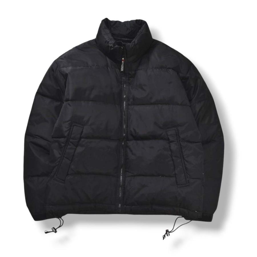 90s ヴィンテージ ヴァン ヂャケット VAN JACKET INC キルティング ダウン ジャケット ジップアップ ジャンパー ウィンドブレーカー M ブラック アメカジ メンズ_1