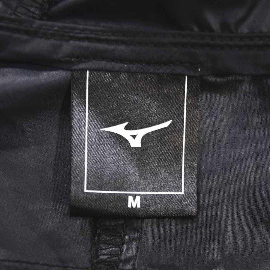 ミズノ MIZUNO 神奈川大学 陸上競技部 駅伝 ウィンド ウェア カレッジ ロゴ ランニング セットアップ 上下 ジャケット x パンツ M ブラック スポーツ メンズの画像