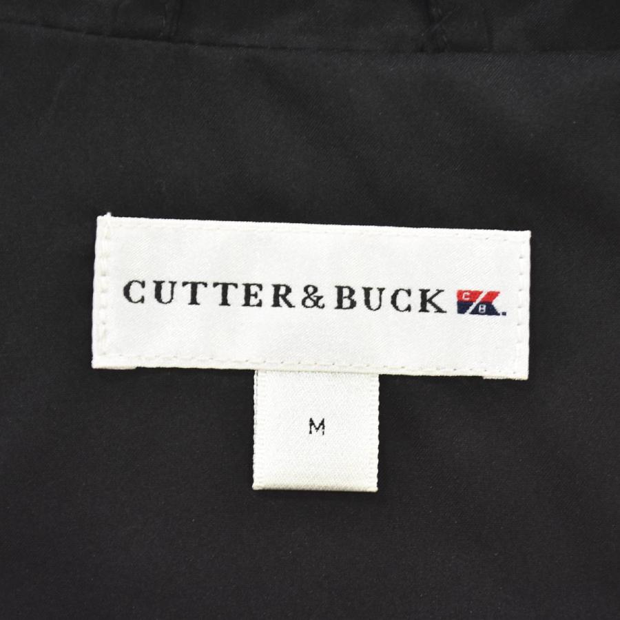 カッターアンドバック CUTTER＆BUCK 長袖 x 半袖 切替 ウィンド ジャケット ラグランスリーブ 裏地 メッシュ 刺繍 M ブラック メンズ_4