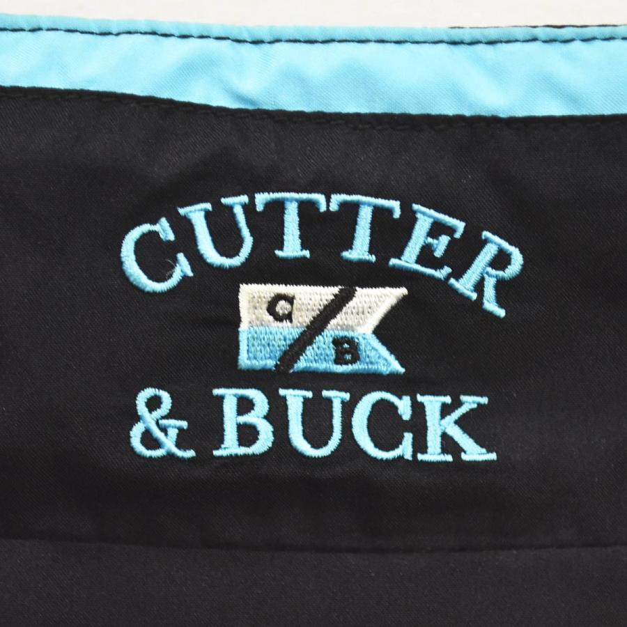 カッターアンドバック CUTTER＆BUCK 長袖 x 半袖 切替 ウィンド ジャケット ラグランスリーブ 裏地 メッシュ 刺繍 M ブラック メンズ_7