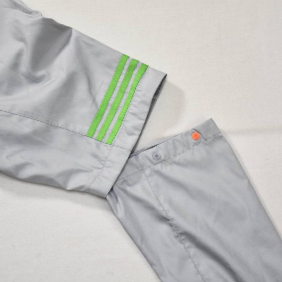 アディダス ゴルフ adidas golf 長袖 x 半袖 プルオーバー ウィンド ジャケット スニードジャック ピステ M グレー x グリーン スポーツ ウェア メンズ_7