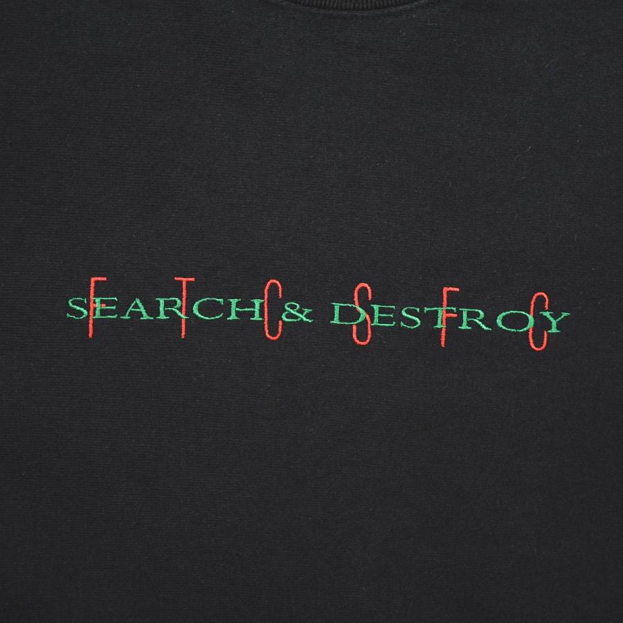 エフティーシー FTC SEARCH＆DESTROY CREW NECK リバースウィーブ タイプ REVERSE WEAVE TYPE スウェット トレーナー 裏起毛 XL ブラック ストリート メンズ_4