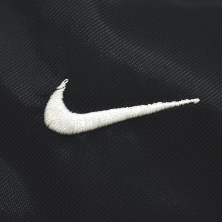 ナイキ NIKE ベンチコート ナイロン ジャンパー ウィンドブレーカー パーカー ラグランスリーブ 裏地 中綿 キルティング フリース L ブラック メンズ_6