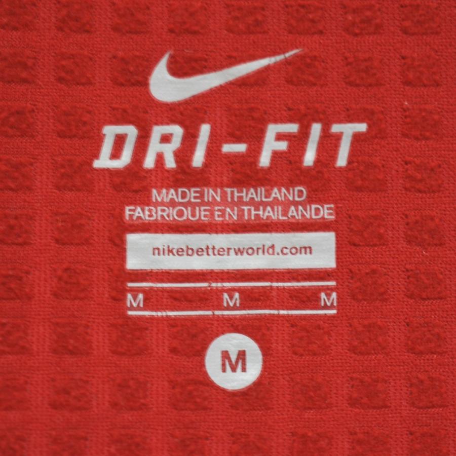 ナイキ NIKE ドライフィット DRI−FIT スウッシュ ロゴ プリント ストレッチ ウィンド ジャケット ラグランスリーブ 裏起毛 M レッド スポーツ ウェア メンズ_5