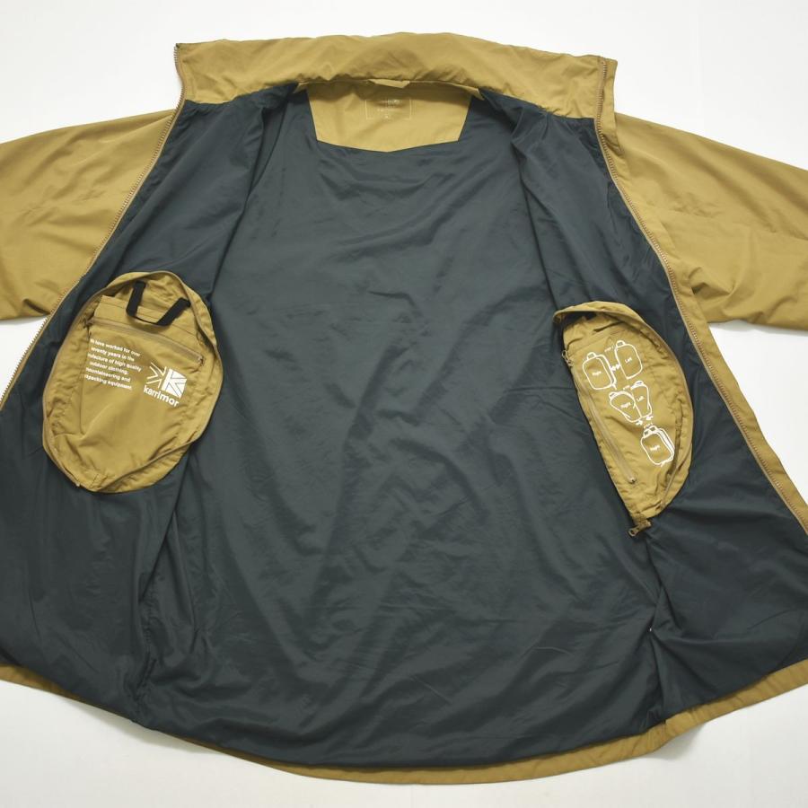 カリマー karrimor wander coat ワンダー コート ウィンドブレーカー ジャンパー パーカー パッカブル 収納機能 XL ベージュ アウトドア メンズ_4