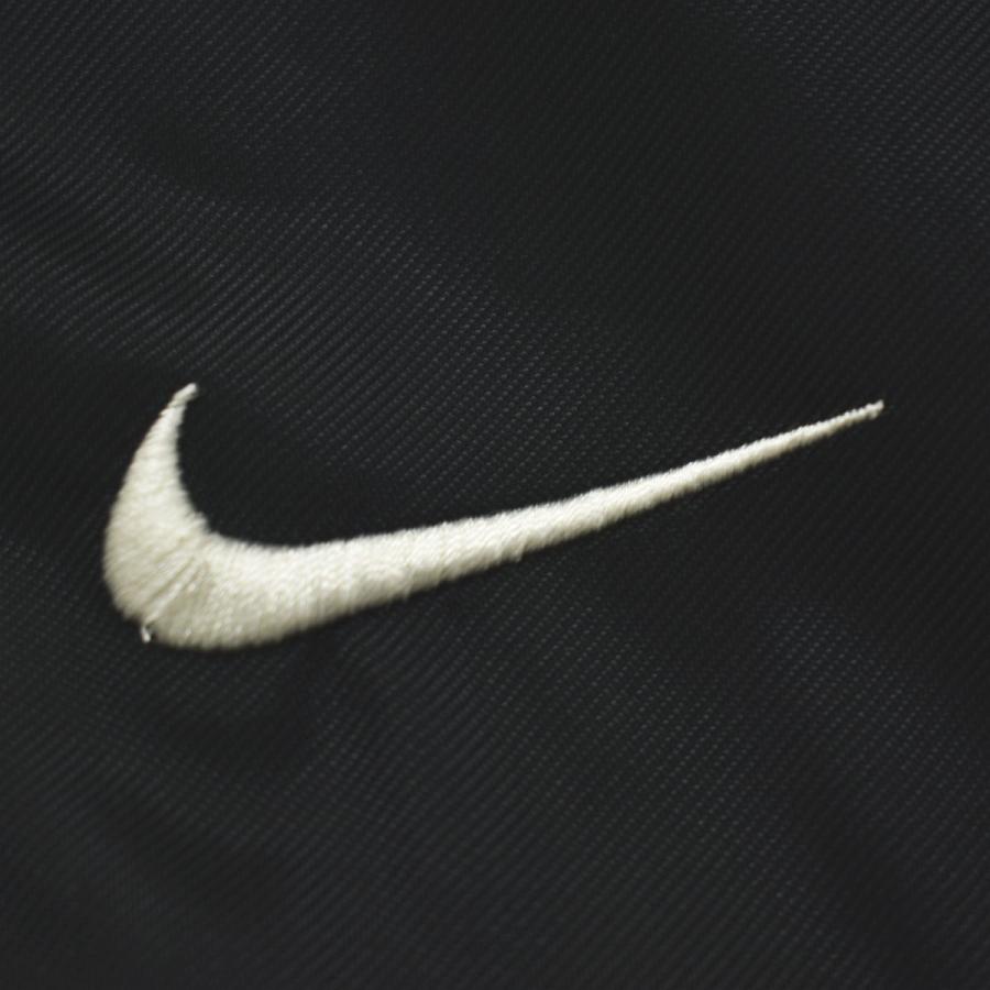 90s ヴィンテージ 黒タグ ナイキ NIKE ベンチ コート ナイロン ロング ジャンパー ラグランスリーブ 裏地 中綿 キルティング ボア フリース XXL ブラック メンズ_6