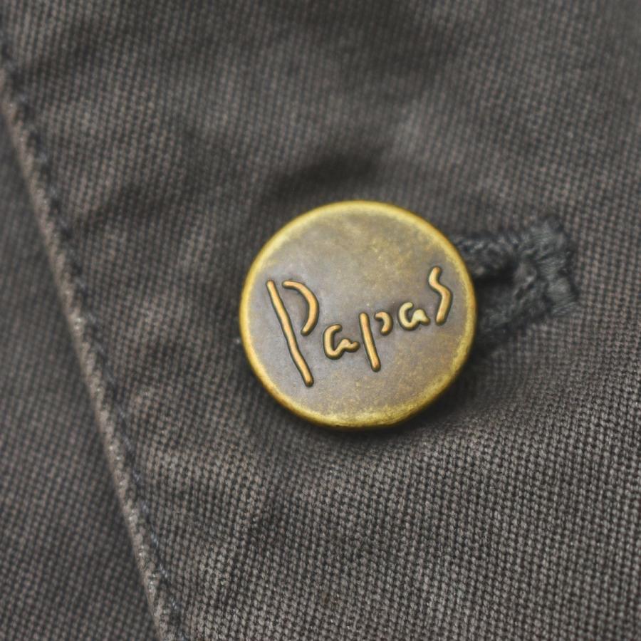 PAPAS（パパス） 90sヴィンテージ 日本製 バンドカラー ボタンアップ