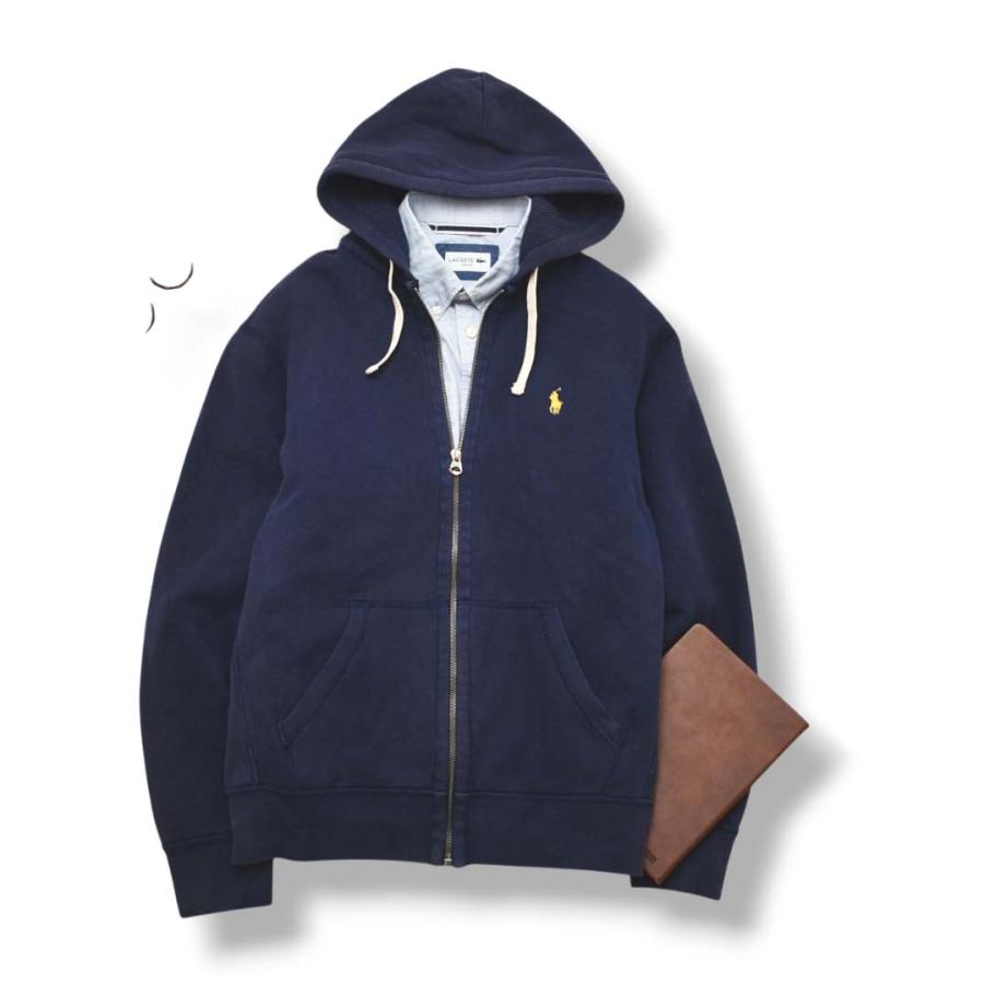 メンズ Polo Ralph Lauren ネイビー 裏起毛パーカー POLO RALPH LAUREN（ポロ・ラルフローレン） ラルフローレン 裏起毛