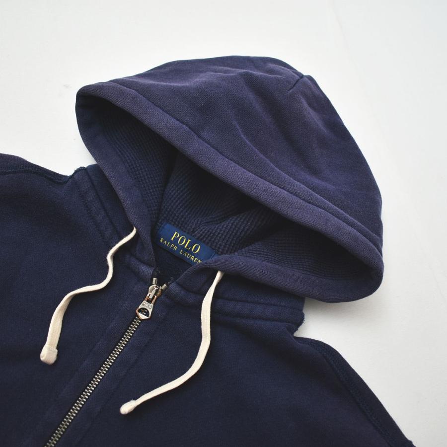 メンズ Polo Ralph Lauren ネイビー 裏起毛パーカー POLO RALPH LAUREN（ポロ・ラルフローレン） ラルフローレン 裏起毛
