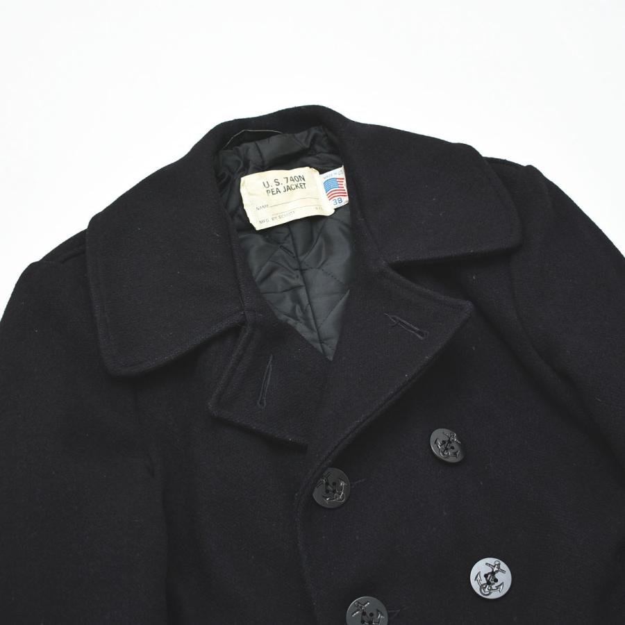 schott ショットU.S. 740N PEA JACKET ブラック 38 SCHOTT（ショット） USA製 Schott 740N PEA JACKET ピーコート