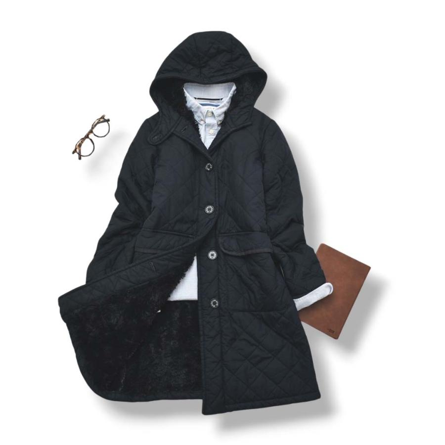 MACKINTOSH マッキントッシュ 裏ボア キルティングコート 黒34サイズ 