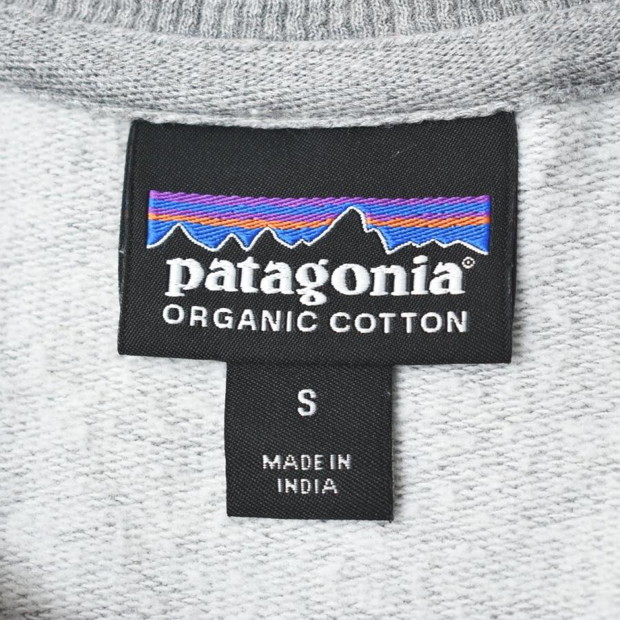 パタゴニア patagonia オーガニック コットン フライング フィッシュ プリント スウェット トレーナー クルーネック 裏起毛 S グレー メンズ_4