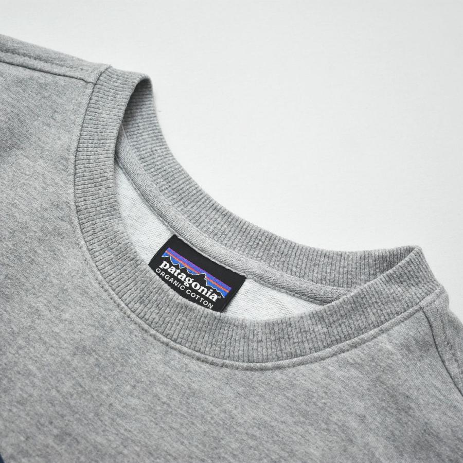 パタゴニア patagonia オーガニック コットン フライング フィッシュ プリント スウェット トレーナー クルーネック 裏起毛 S グレー メンズ_7
