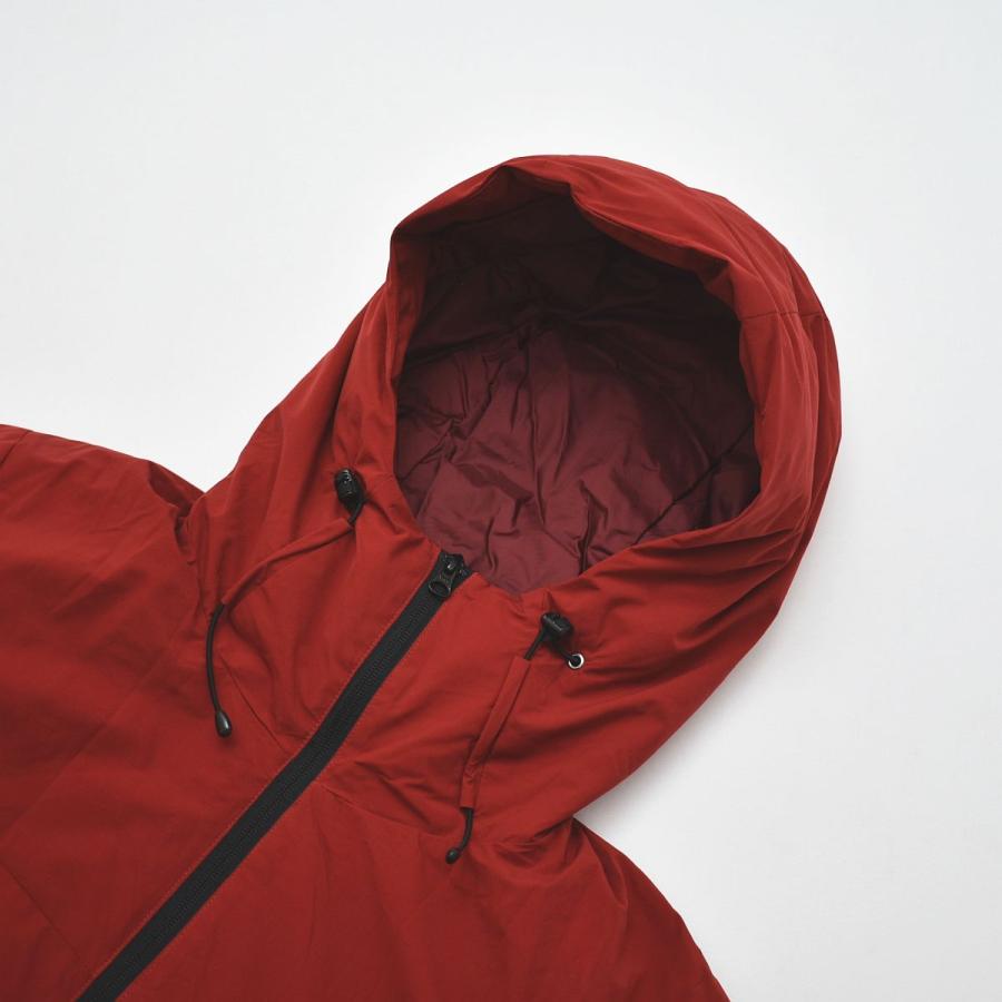 AIGLE（エーグル） フード付き ダウン ジャケット S レッド : 古着屋