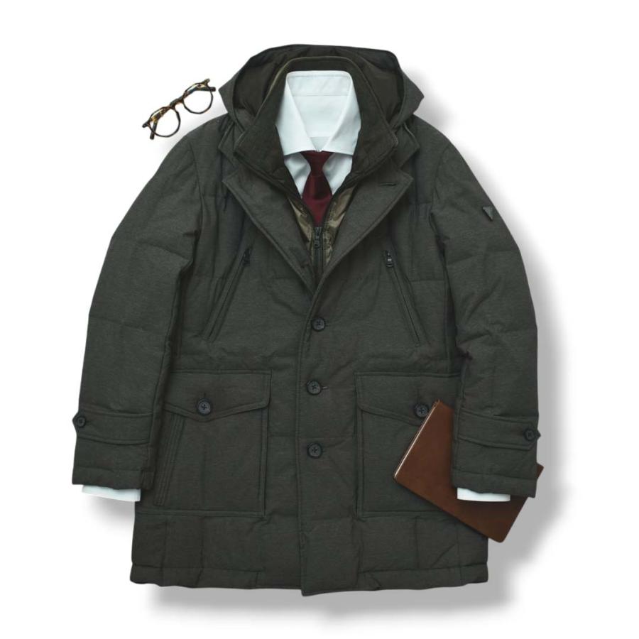 23区（ニジュウサンク） HOMME オム PERTEX ダウンジャケット フード