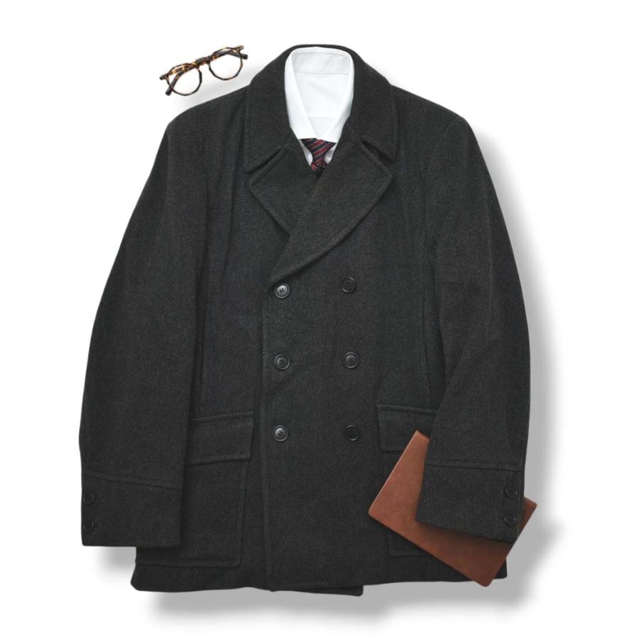 Paul Smith 黒 ピーコート ウールコート Paul Smith（ポール・スミス） イタリア製 PS Paul Smith メルトン