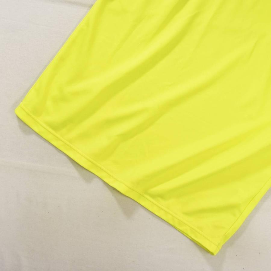 デサント DESCENTE 日本代表 モデル メッシュ Tシャツ クルーネック サイドシーム カットソー ロゴプリント S ネオンイエロー スポーツ ウェア メンズ_8