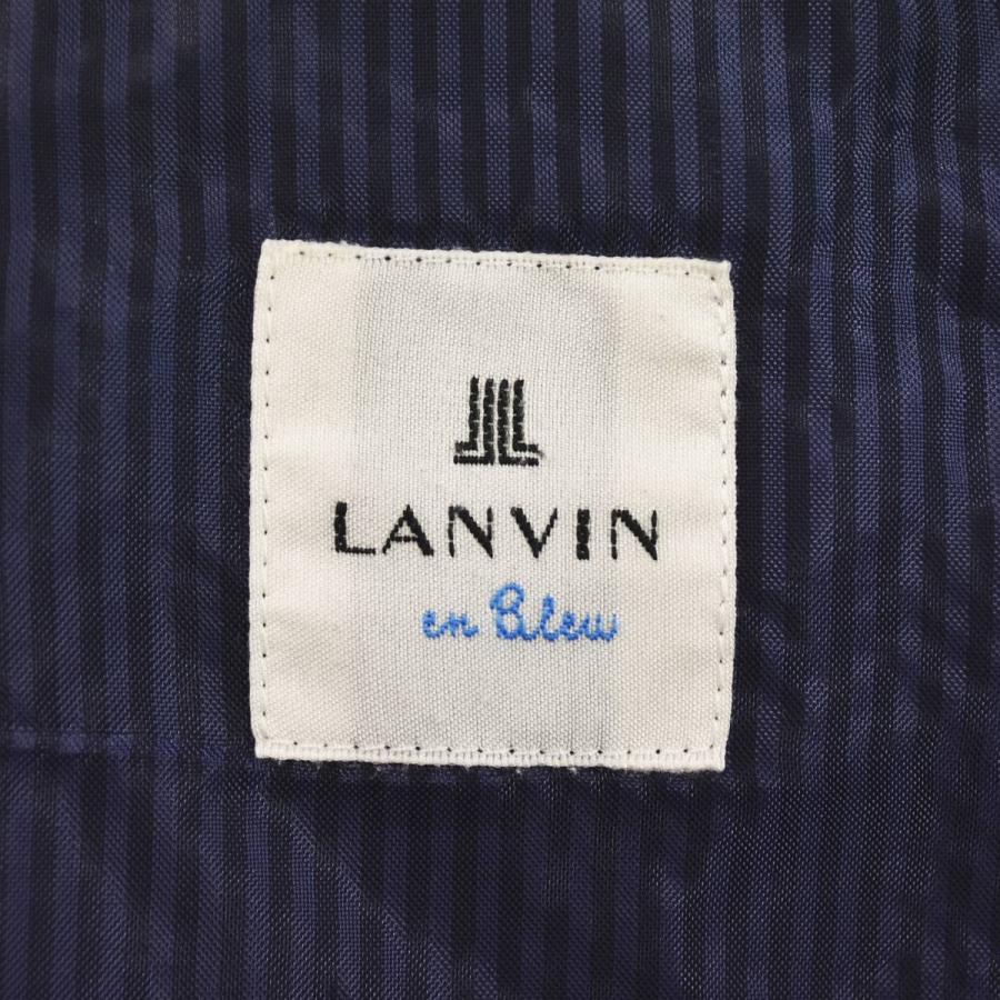 LANVIN en Bleu ランバン オン ブルー リネン 混紡 2B シングル