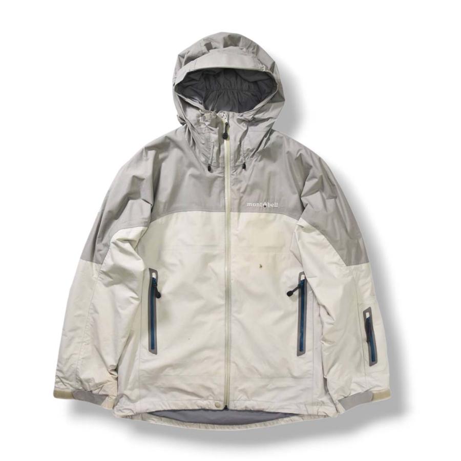 モンベル montbell ストームジャケット Men’s マウンテンパーカー 中綿 アウトドア 冬山 普段使い タウンユース L ライトグレー メンズの画像