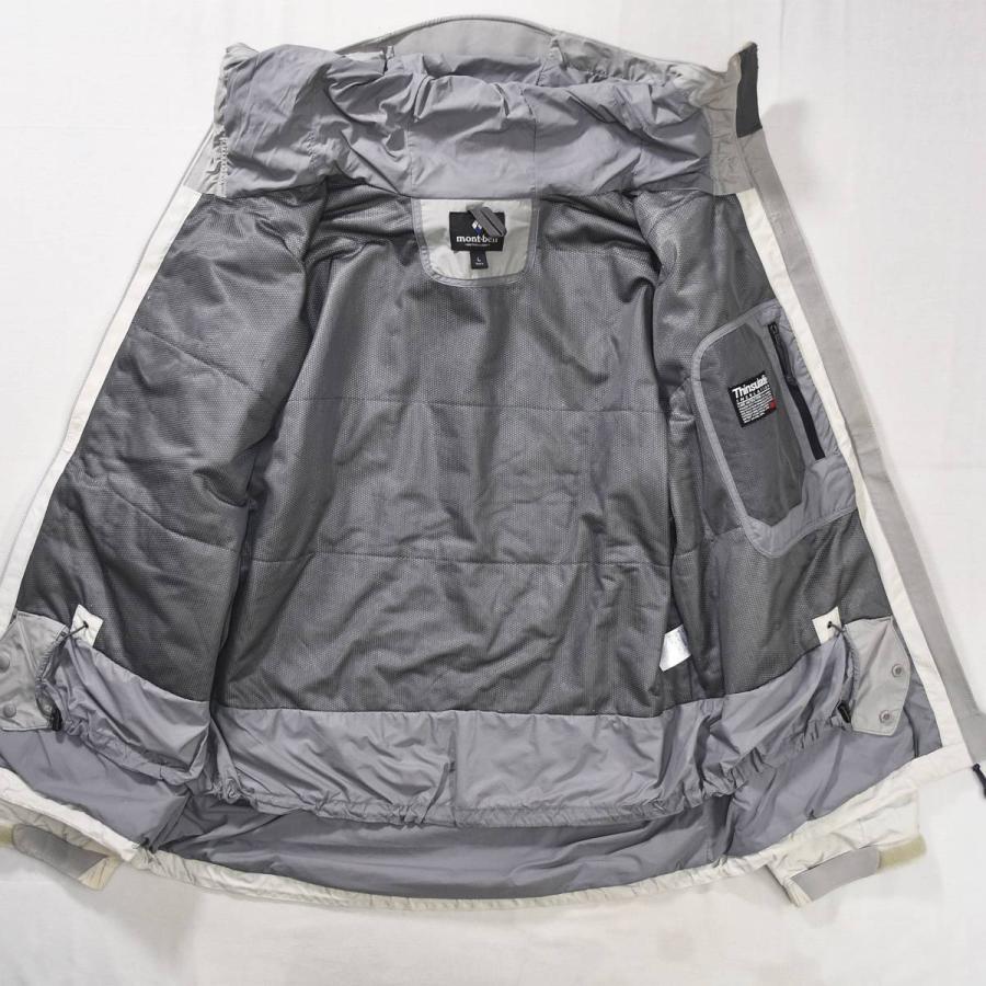 モンベル montbell ストームジャケット Men’s マウンテンパーカー 中綿 アウトドア 冬山 普段使い タウンユース L ライトグレー メンズの画像