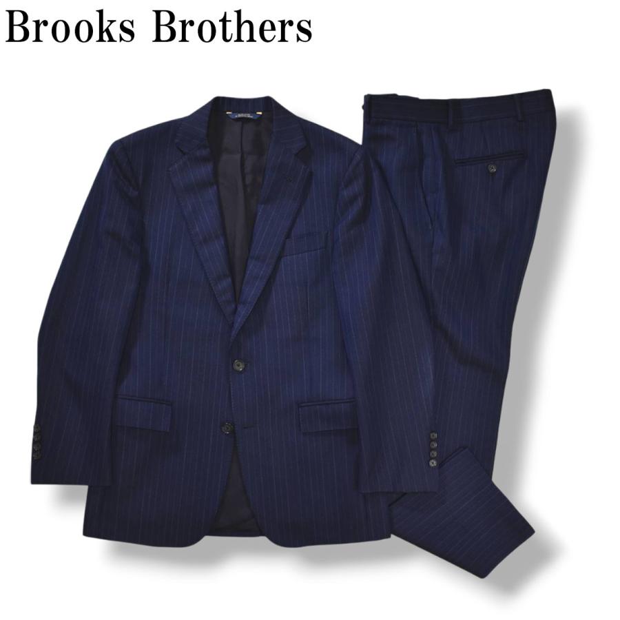 ブルックスブラザーズ　セットアップスーツ　ビジネススーツ　ネイビー　紺　カノニコ BROOKS BROTHERS（ブルックスブラザーズ） USA製 カノニコ Vitale