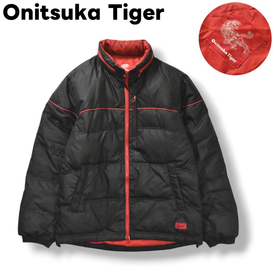 Onitsuka Tiger（オニツカタイガー） 胸パイピング 刺繍ロゴ ダウン