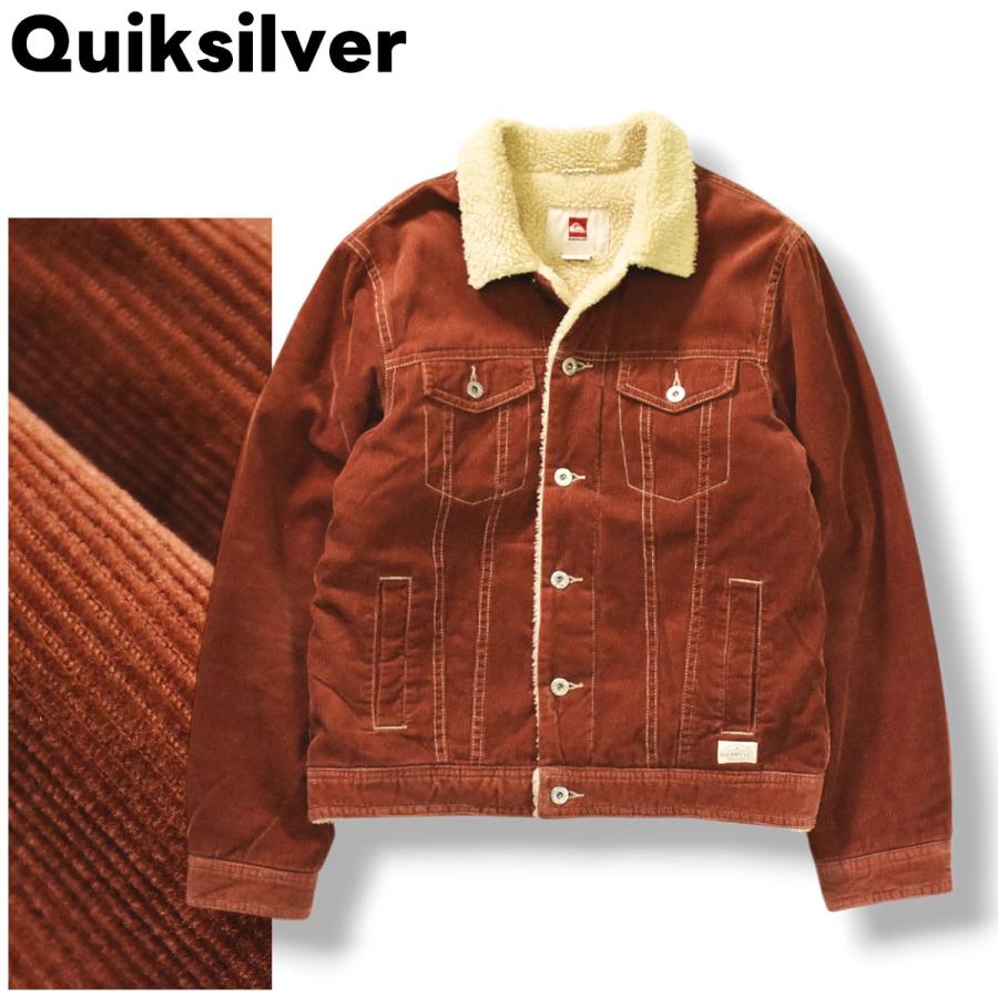 Quiksilver(クイックシルバー) 裏ボア コーデュロイブルゾン メンズ Quiksilver（クイックシルバー） 細畝 コーデュロイ ボア ジャケット