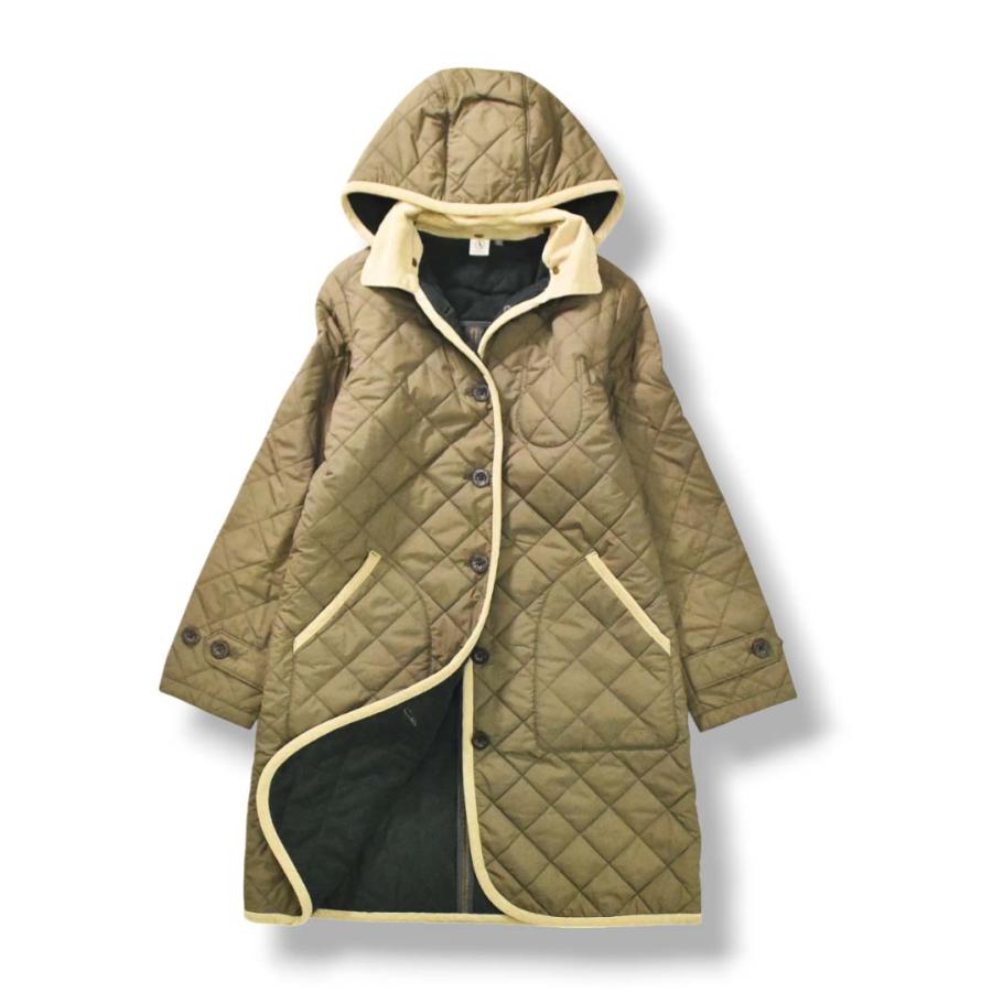 AIGLE（エーグル） フード付き キルティング コート ジャケット