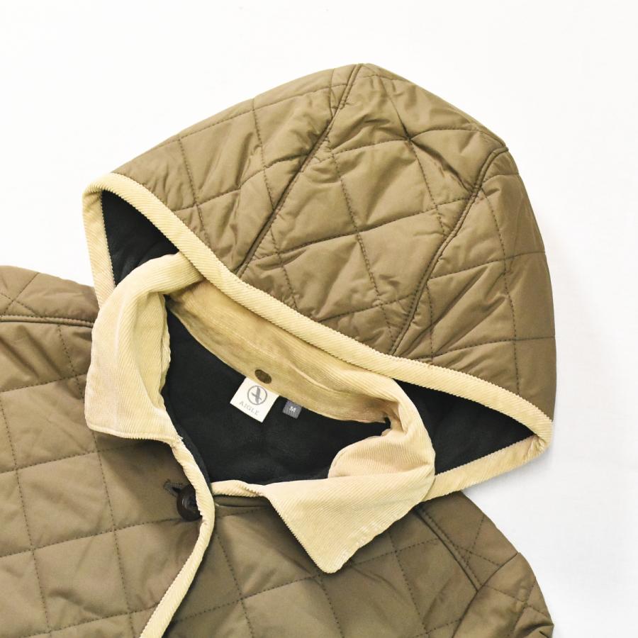 AIGLE（エーグル） フード付き キルティング コート ジャケット