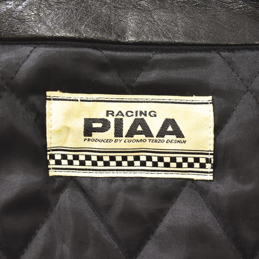 PIAA 90sヴィンテージ PIAA RACING ピア レーシング 襟 本革切替