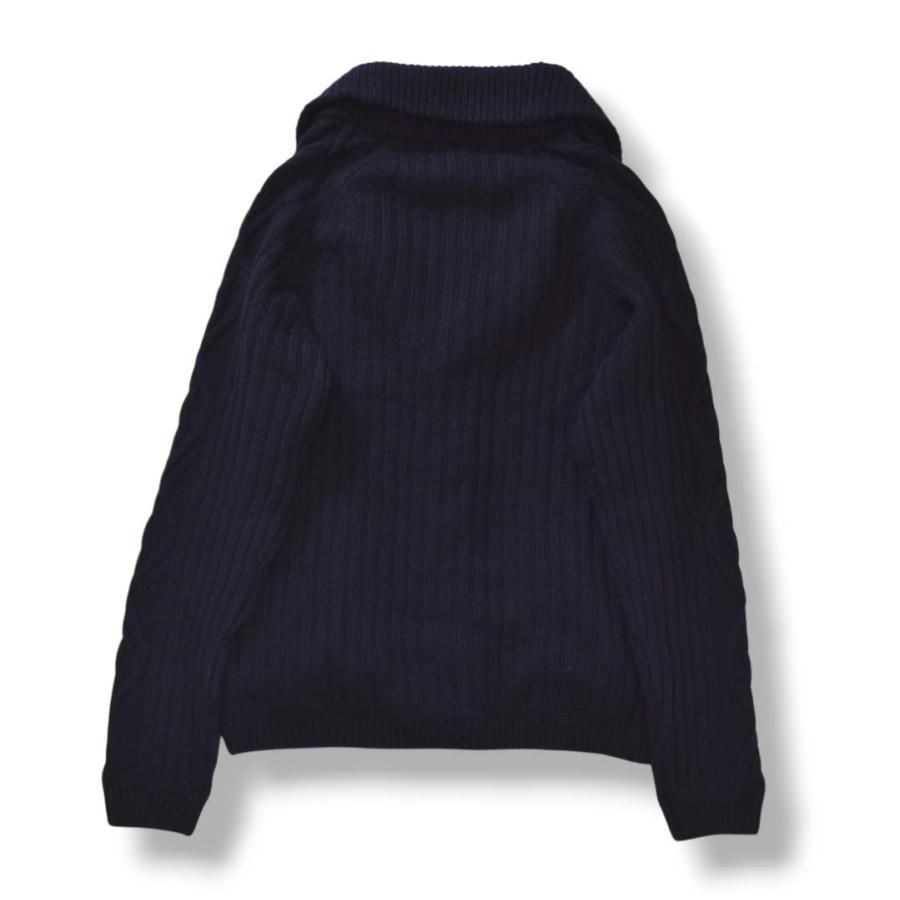 SHIPS（シップス） ケーブルニット ショールカラー ウール