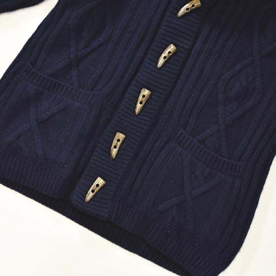 SHIPS（シップス） ケーブルニット ショールカラー ウール