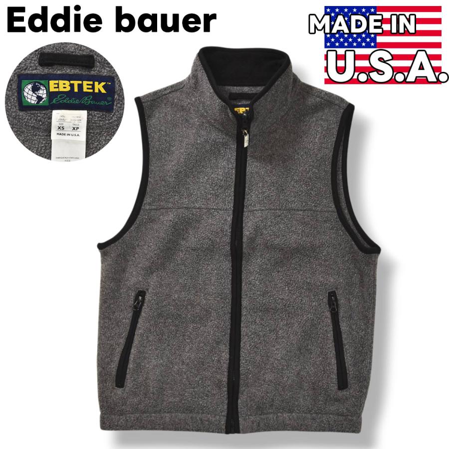 90's Eddie Bauer EBTEK ポーラテック フリースベスト Eddie Bauer（エディーバウアー） USA製 イービーテック EBTEK ポーラ