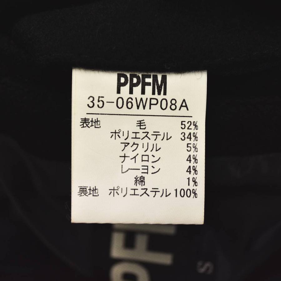 00s archive ピーピーエフエム PPFM メルトン ウール ショート コート