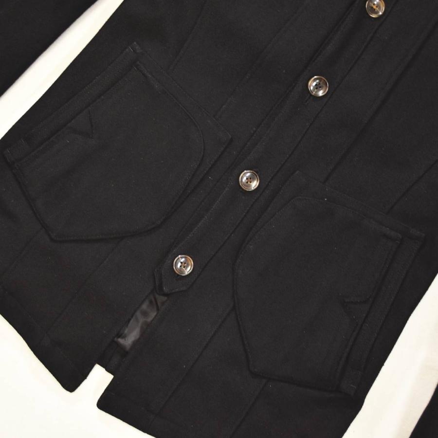 00s archive ピーピーエフエム PPFM メルトン ウール ショート コート