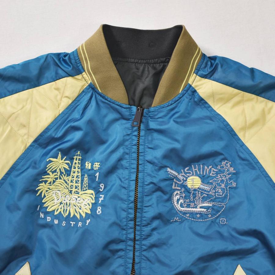 DIESEL ディーゼル リバーシブル刺繍スカジャン スーベニアジャケット　L DIESEL（ディーゼル） 刺繍 デザイン スカジャン スーベニア