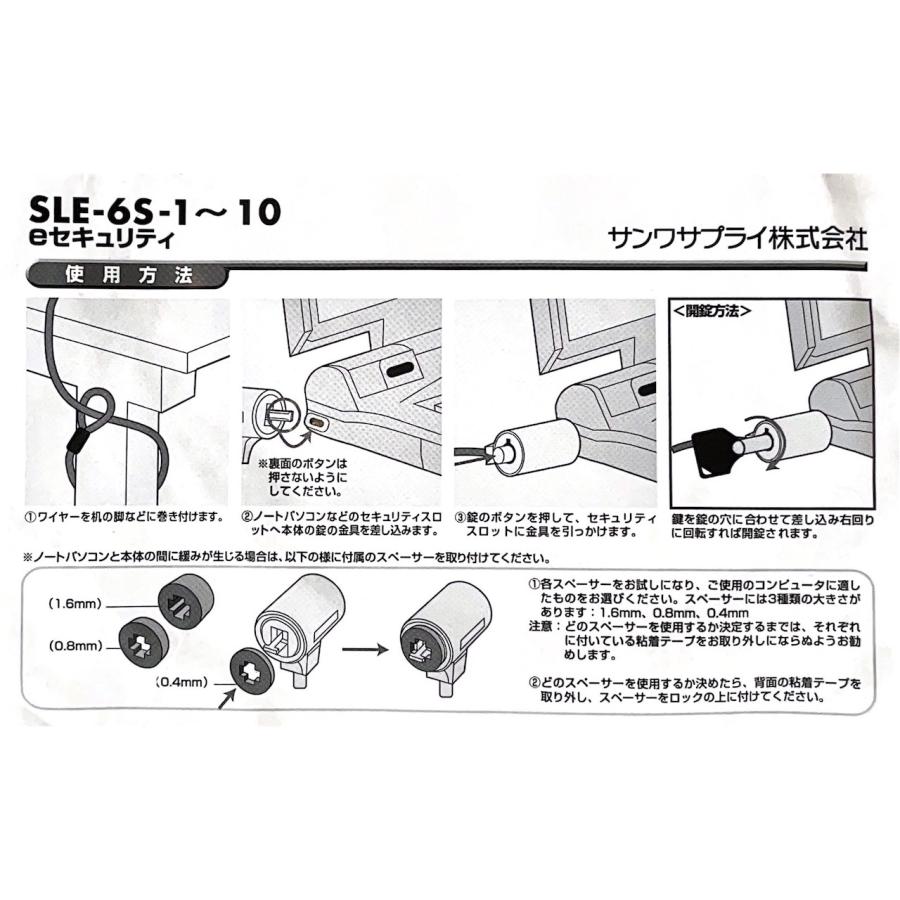 未使用品 サンワサプライ SEL-6S-1 eセキュリティ SEL-5Pセット | SANWA SUPPLY | 04