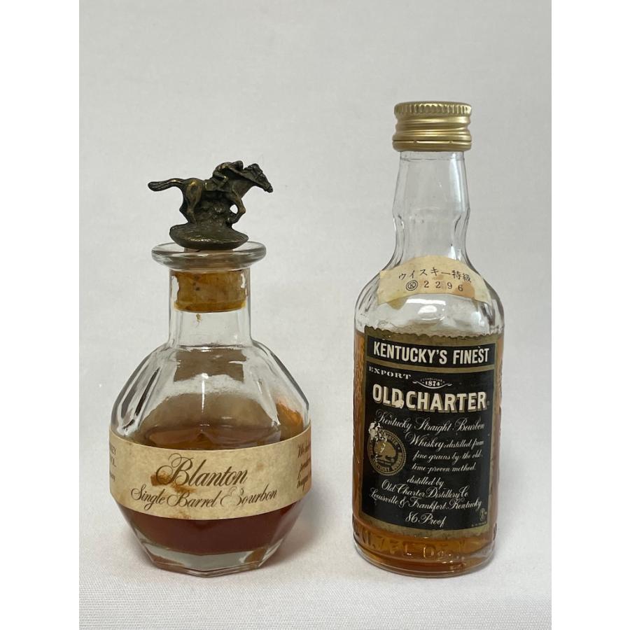 古酒 未開栓 ☆バーボンミニボトル 6本セット★Blanton★OLD CHARTER★ROLLING-K★Ancient Age AA★OLD FORESTER★OLD GRAND-DAD |  | 01