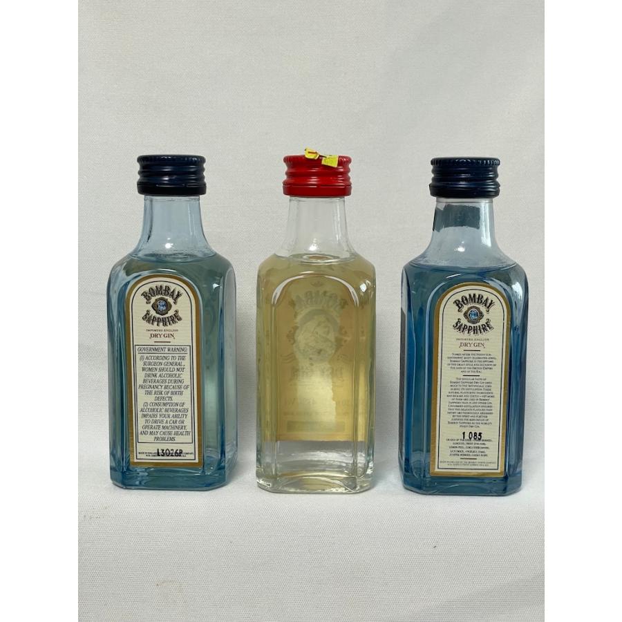 古酒 未開栓 ボンベイサファイア ロンドン ドライ ジン ミニチュアボトル 5本セット 各50ml 47% コレクター放出品 | ボンベイ・サファイア | 04
