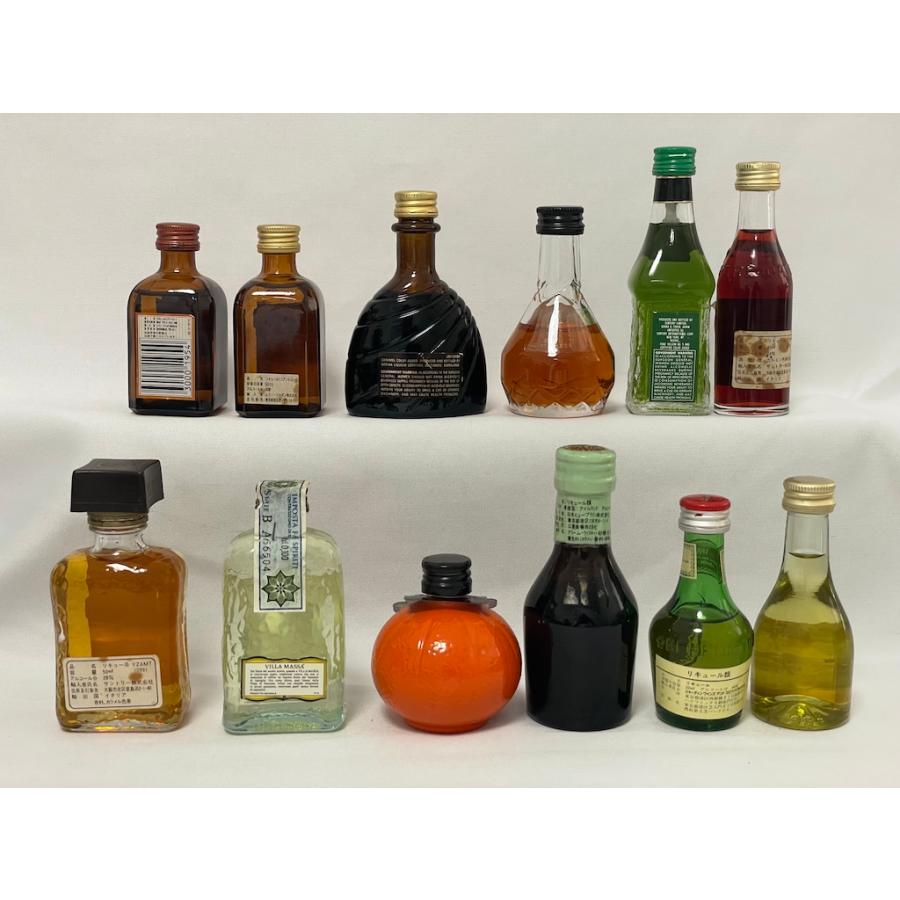 未開栓 古酒 ★コアントロー★ゴディバ★アマレット★アイリッシュミスト★ベネディクティン ドム 他 リキュールミニボトル 12本セット | COINTREAU | 01