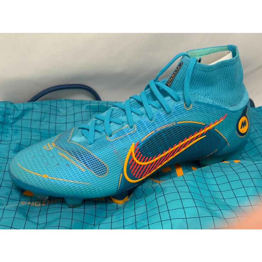 【未使用】ナイキ スーパーフライ ８ エリート FG （クローリングブルー/レザーオレンジ）DJ2839-484/ 27.0cm US９ サッカー　 | マーキュリアル | 09