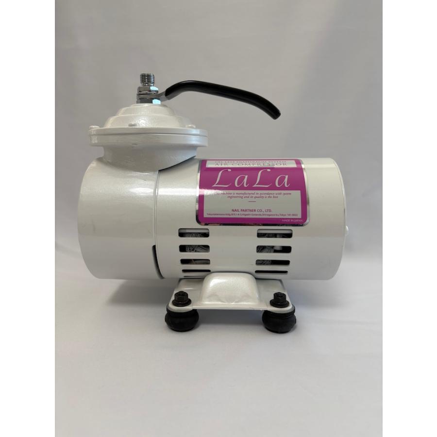 中古品 LaLa オイルレス ダイヤフラム エアコンプレッサー KS-653G 北伸精器 ネイル ホビー エアブラシ | 
