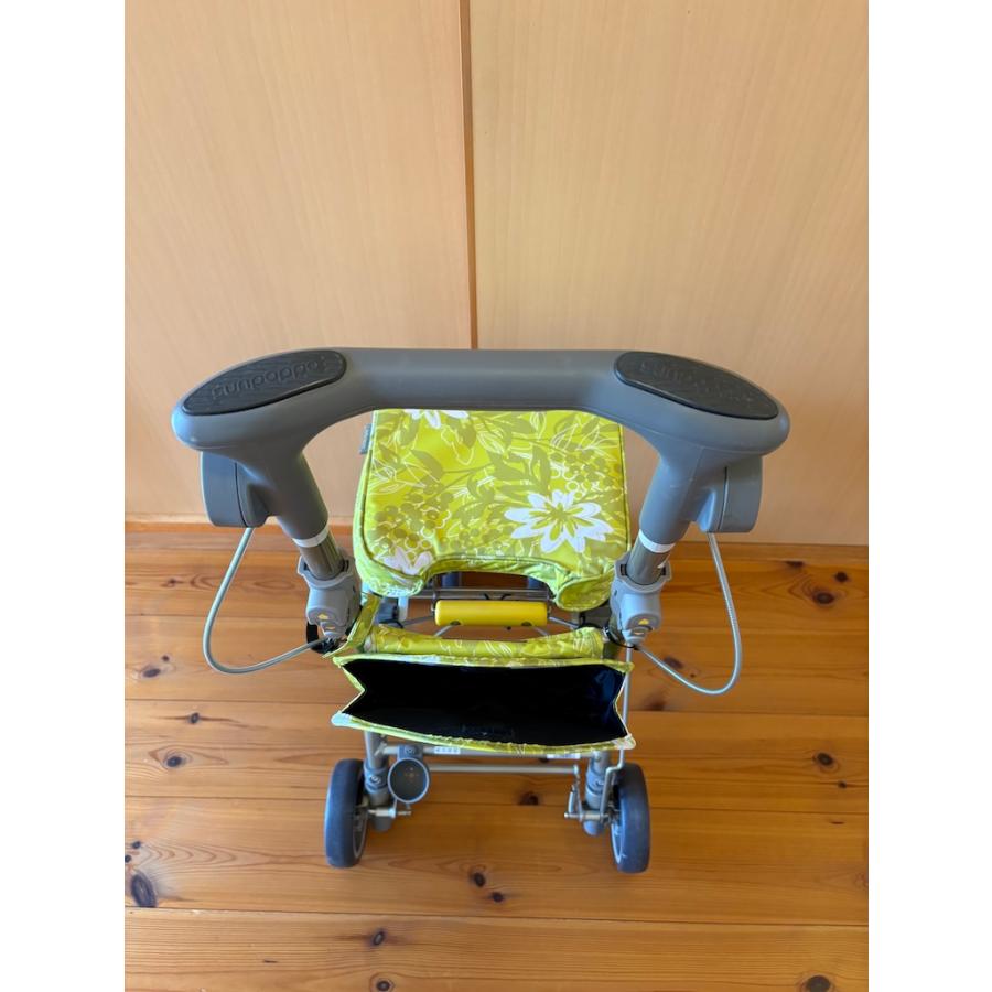 中古品 シルバーカー アロン化成 安寿 さんぽっぽ グリーン色 歩行補助車 SG企画適合商品 最大使用者体重80kg | アロン化成 | 05