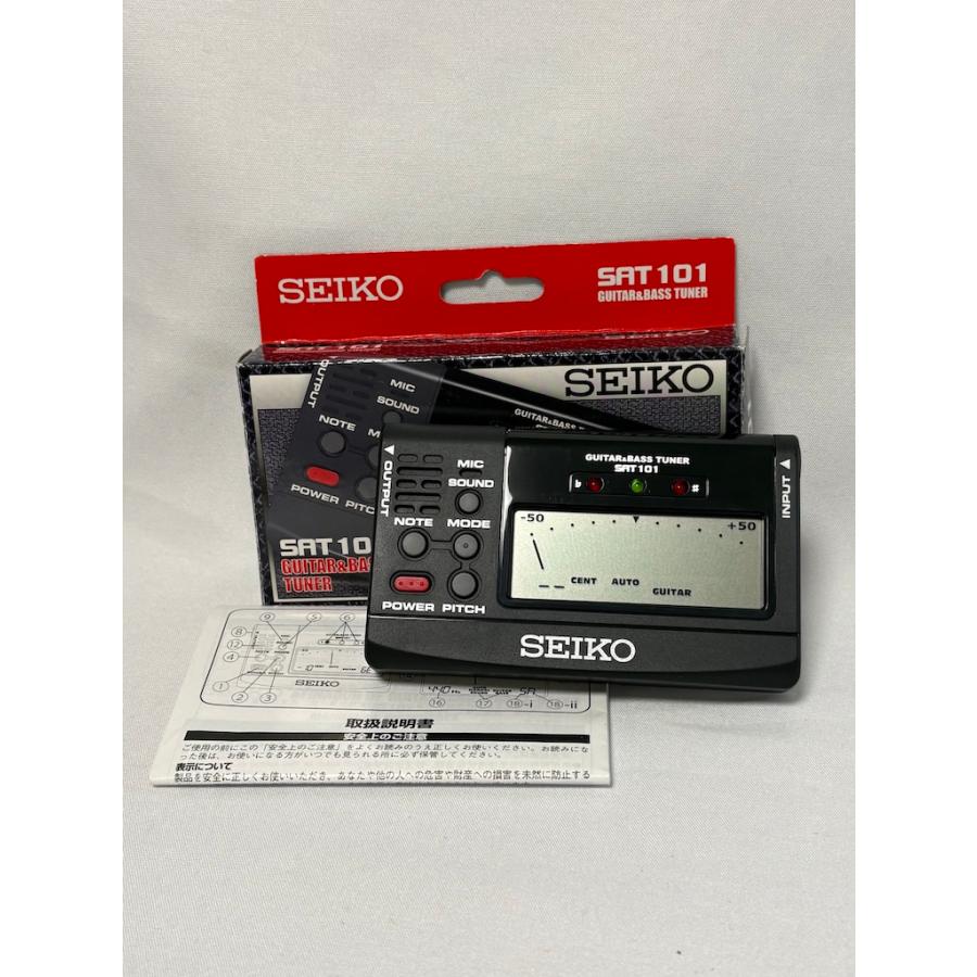 中古品 SEIKO SAT101 ギター＆ベース チューナー 通電確認済品 | SEIKO | 01
