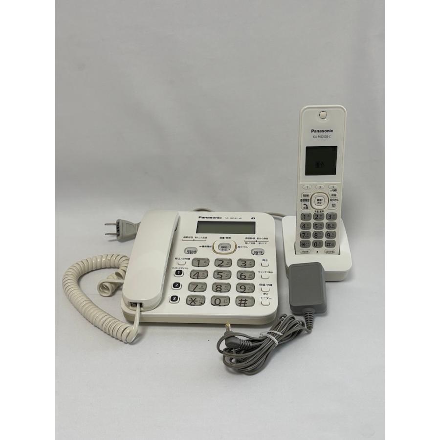 中古品 Panasonic VE-GD32DL(親機) KX-FKD508(子機) コードレス電話機 セット ホワイト | Panasonic