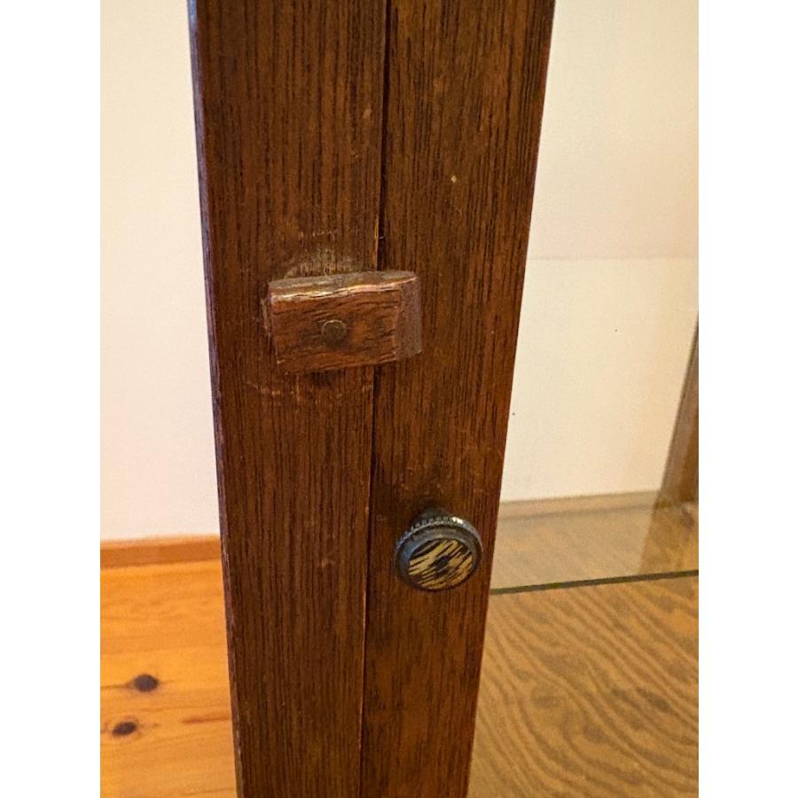 アンティーク 木枠5面 ガラスケース ガラスショーケース 旧家蔵出し ヴィンテージ家具 木枠ガラスキャビネット 一点物【引き取り推奨】 |  | 05