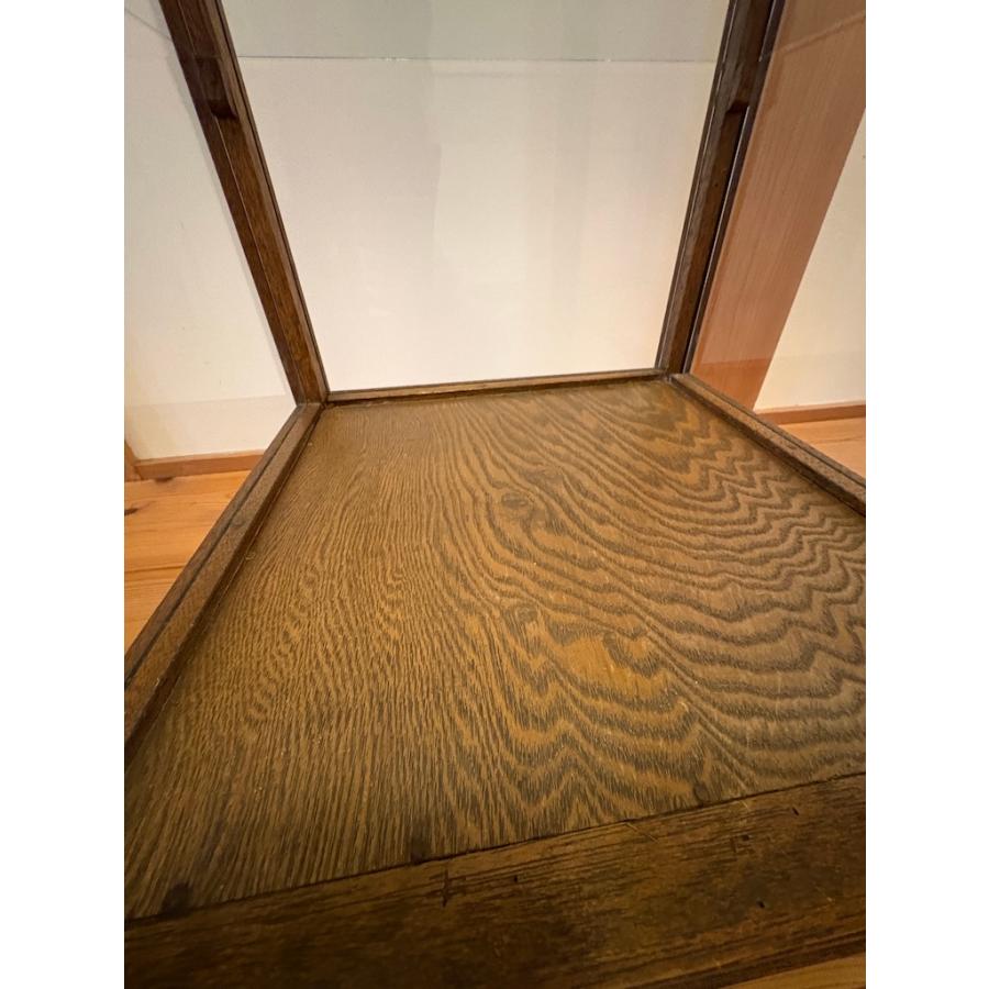 アンティーク 木枠5面 ガラスケース ガラスショーケース 旧家蔵出し ヴィンテージ家具 木枠ガラスキャビネット 一点物【引き取り推奨】 |  | 16