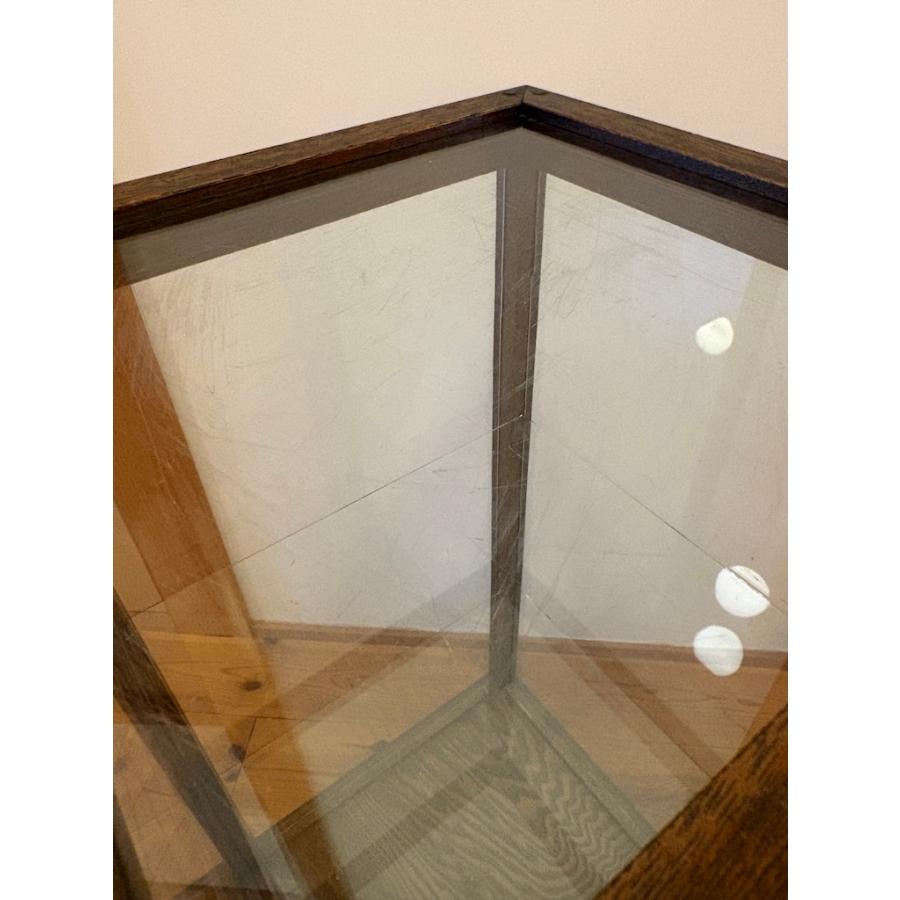 アンティーク 木枠5面 ガラスケース ガラスショーケース 旧家蔵出し ヴィンテージ家具 木枠ガラスキャビネット 一点物【引き取り推奨】 |  | 07