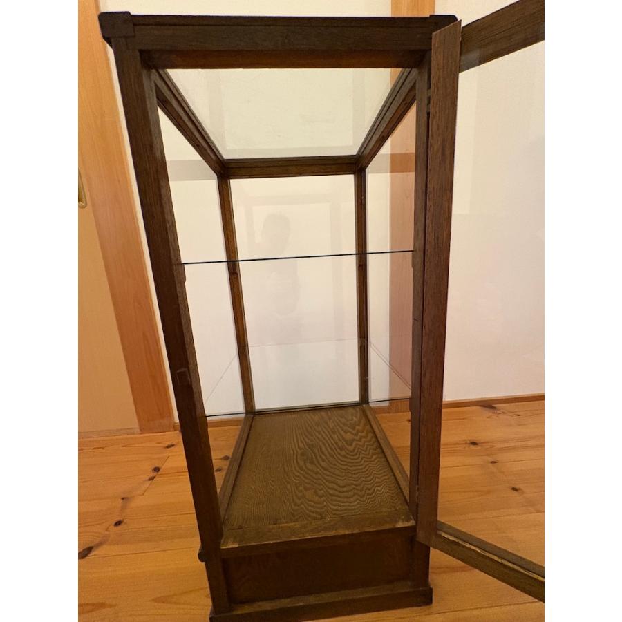 アンティーク 木枠5面 ガラスケース ガラスショーケース 旧家蔵出し ヴィンテージ家具 木枠ガラスキャビネット 一点物【引き取り推奨】 |  | 09
